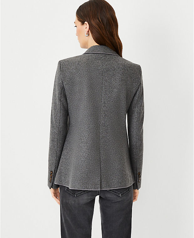 The Petite Hutton Blazer in Brushed Knit