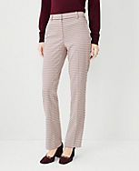 The Petite Sophia Straight Pant in Houndstooth - Curvy Fit carousel Product Image 1