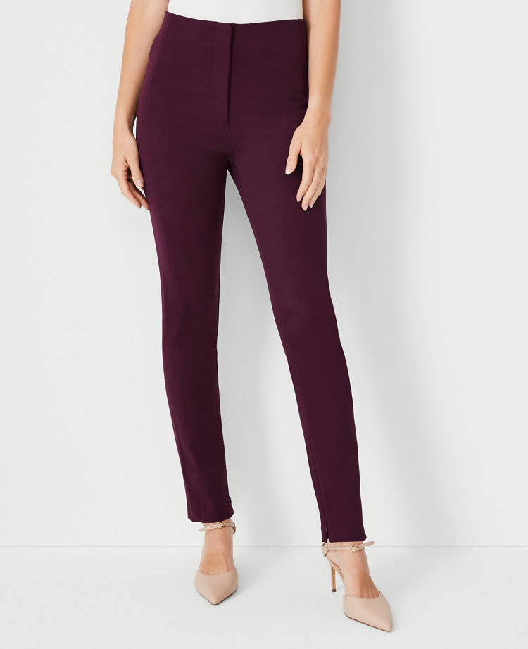 Ann Taylor The Petite Audrey Pant In Plum Rose