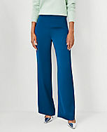 The Petite Side Zip Straight Pant in Satin carousel Product Image 1