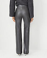 The Petite Seamed Side Zip Trouser Pant in Faux Leather carousel Product Image 2