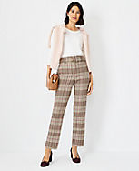The Petite Belted Taper Pant in Plaid carousel Product Image 3