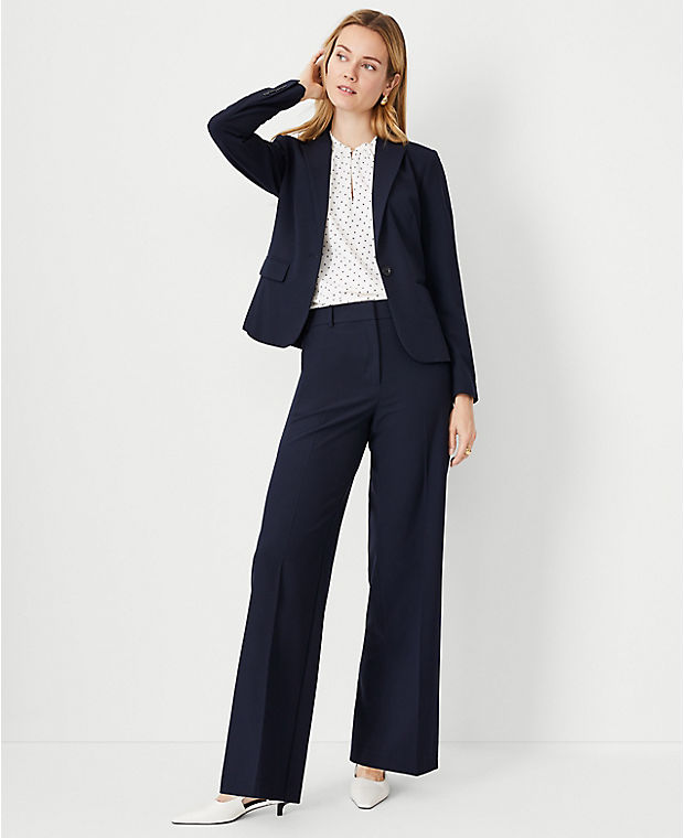 The Wide Leg Pant in Seasonless Stretch