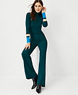 The Petite Flare Trouser Pant in Double Crepe carousel Product Image 3