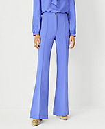 The Petite Flare Trouser Pant in Double Crepe carousel Product Image 1