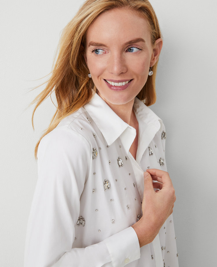 Crystal Button Down Shirt