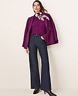 The Petite Tailored Double Breasted Long Blazer in Tweed carousel Product Image 5