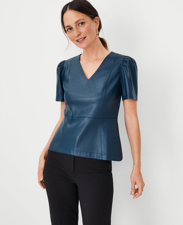 Faux Leather Tops For Women