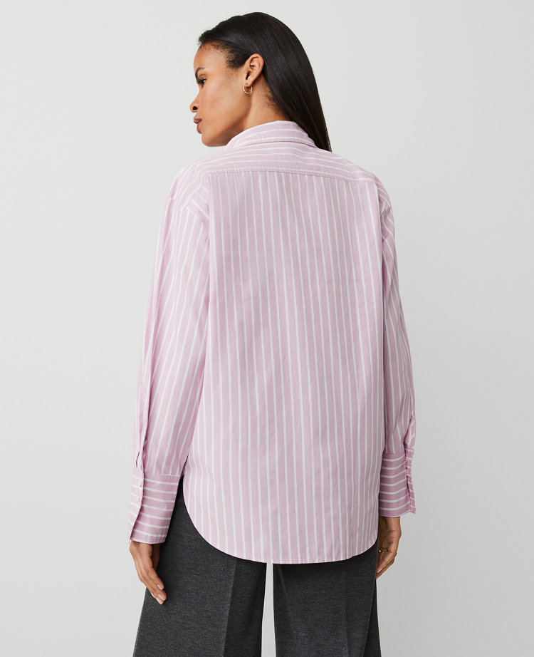 Striped Oversized Pocket Shirt