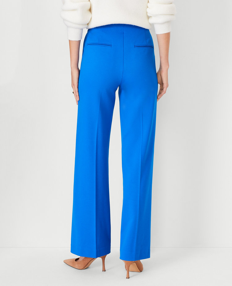 The Petite Side Zip Straight Pant in Twill