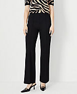 The Petite Side Zip Straight Pant in Twill carousel Product Image 1