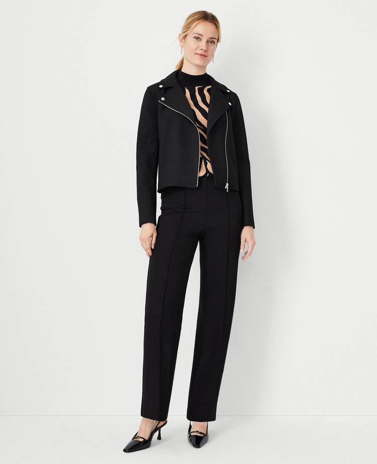 Bi Stretch Classic Side Zip Pant in Winter White