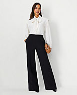 The Wide Leg Pant in Fluid Crepe carousel Product Image 3