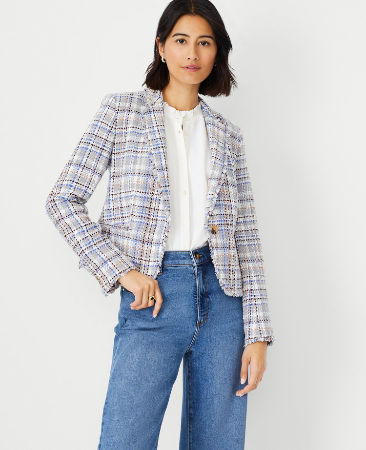 Ann taylor tweed blazer hotsell