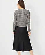 Shimmer Houndstooth Jacquard Cropped Cardigan carousel Product Image 2