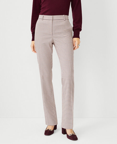 The Petite Sophia Straight Pant in Houndstooth