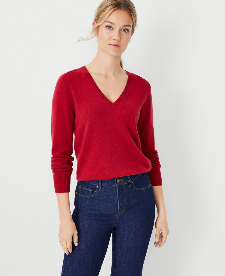 Cashmere V-Neck Sweater