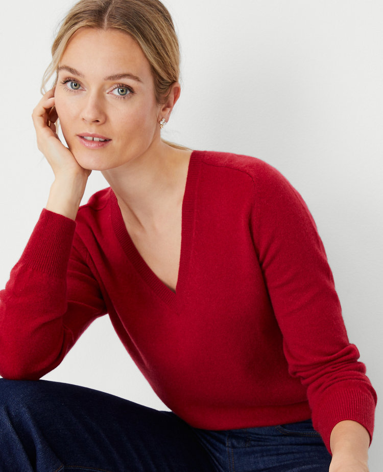 Cashmere V-Neck Sweater