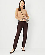 The Petite Lana Slim Pant in Faux Suede carousel Product Image 3