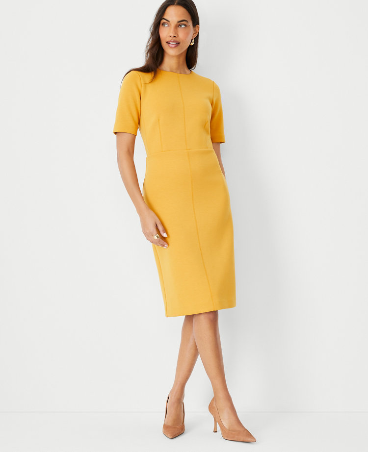 Petite Short Sleeve Sheath Dress