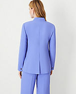 The Long Cutaway Blazer in Fluid Crepe carousel Product Image 2