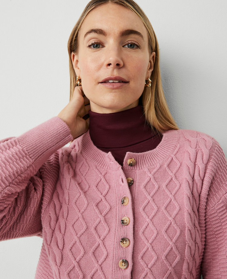Weekend Collection Cable Henley Sweater
