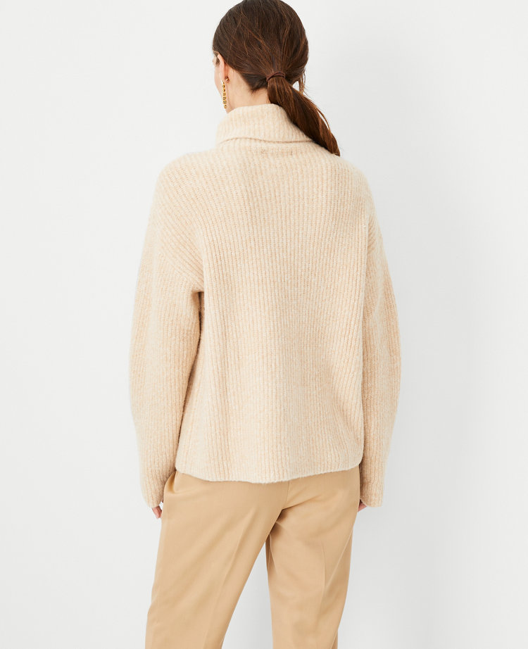 Marled turtleneck outlet sweater