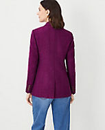 The Tailored Double Breasted Long Blazer in Tweed carousel Product Image 2