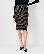 Petite Chain Print Side Tucked Wrap Pencil Skirt carousel Product Image 1