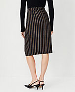 Petite Chain Print Side Tucked Wrap Pencil Skirt carousel Product Image 2