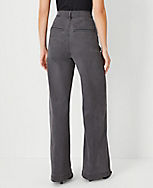 High Rise Trouser Jeans in Pure Grey Wash carousel Product Image 2