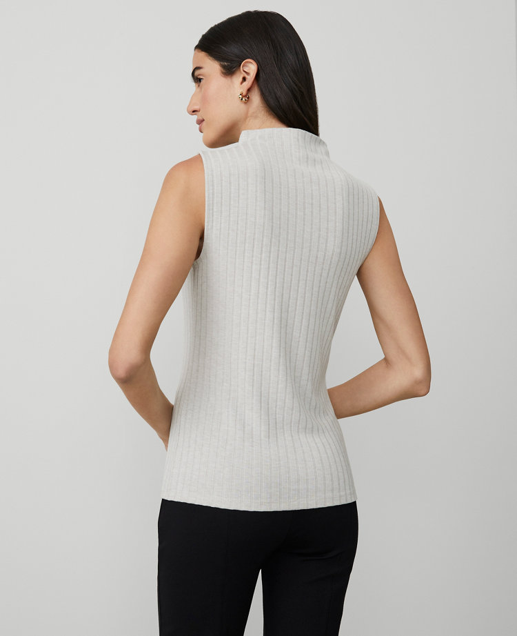 Sleeveless Mock Neck Top