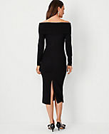 Off The Shoulder Midi Sweater Dress carousel Product Image 2