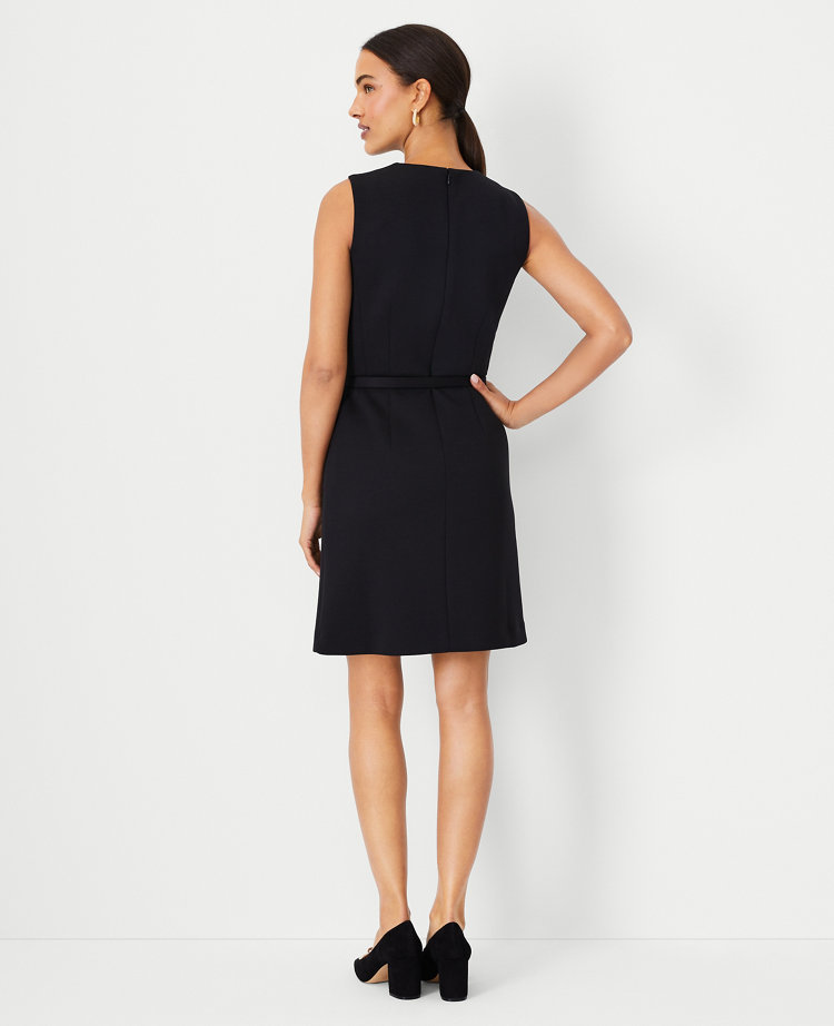 The Belted A Line Dress in Double Knit