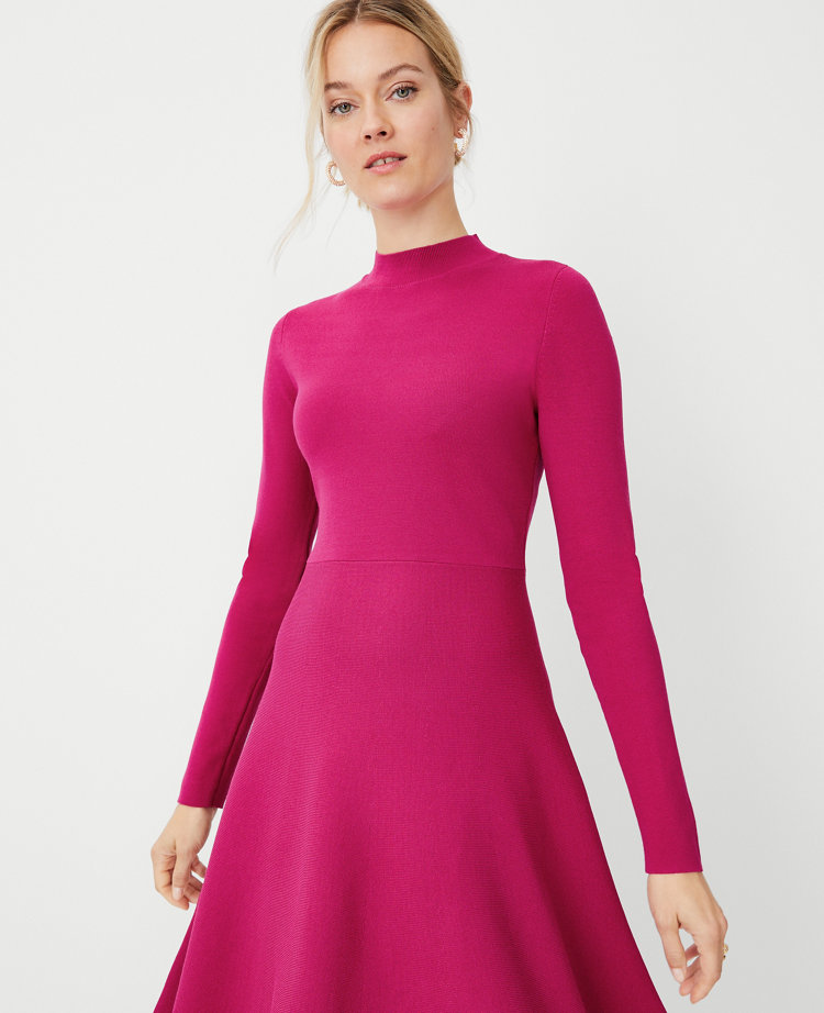 Sweater flare dress sale