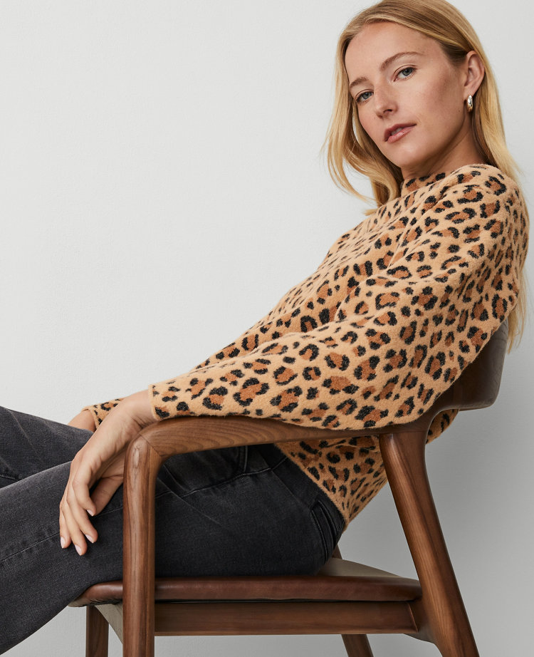 Leopard Jacquard Sweater