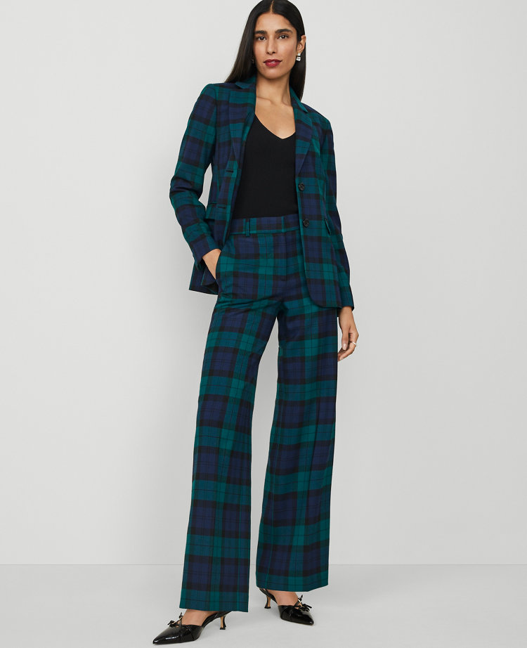 The Perfect Wide-Leg Pant in Tartan