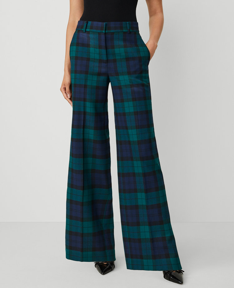 The Perfect Wide-Leg Pant in Tartan