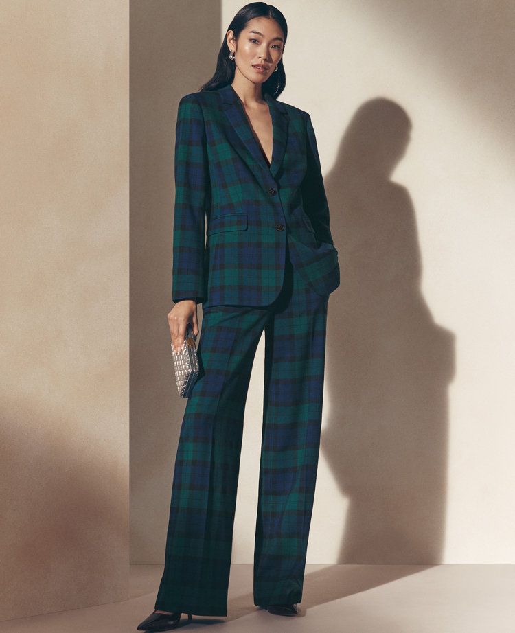 The Perfect Wide-Leg Pant in Tartan