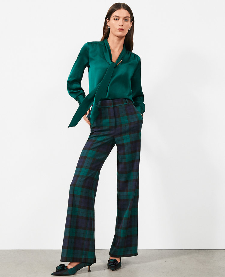 The Perfect Wide-Leg Pant in Tartan