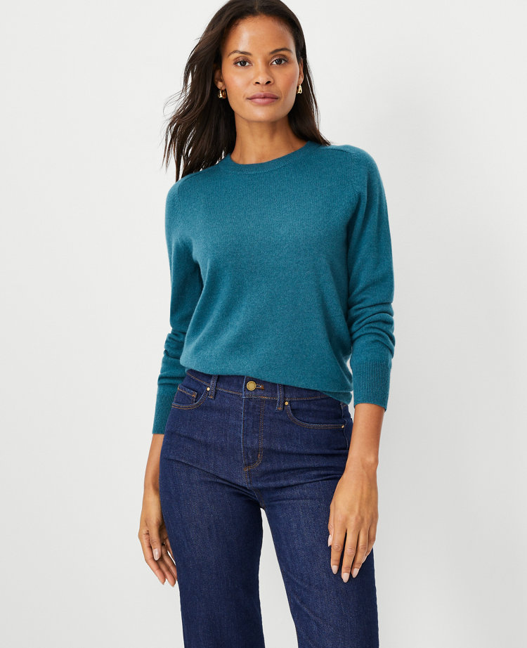 Women's ann taylor crew neck 2024 sweater