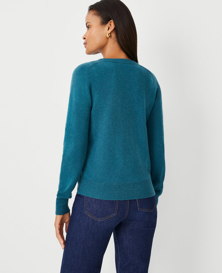 Teal hotsell cashmere jumper