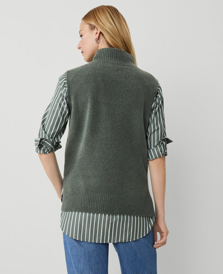 Mock Neck Sweater Vest