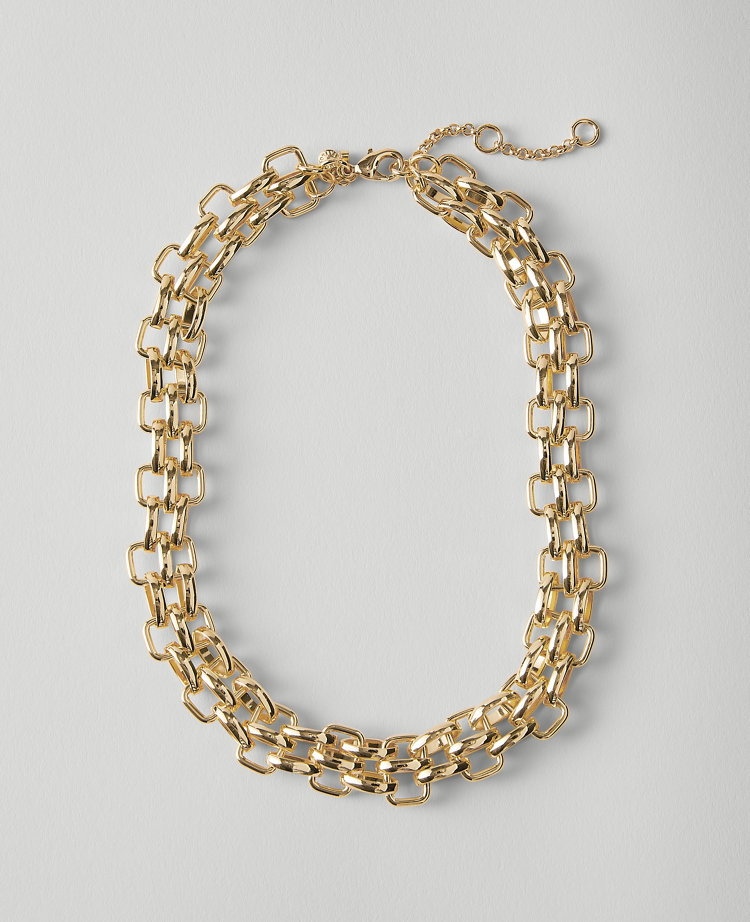 Ann Taylor Multi Chain Statement Necklace