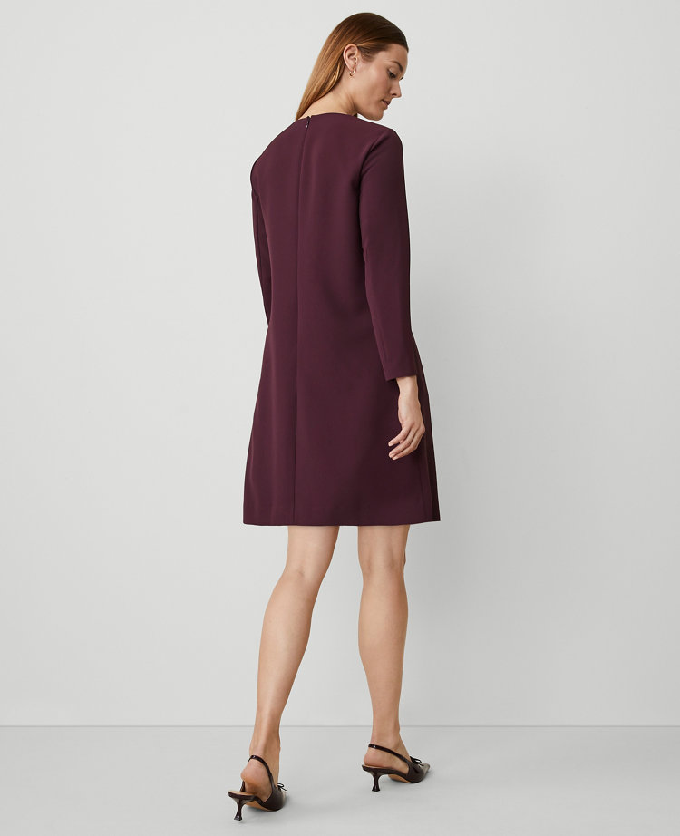 Petite Long Sleeve Shift Dress