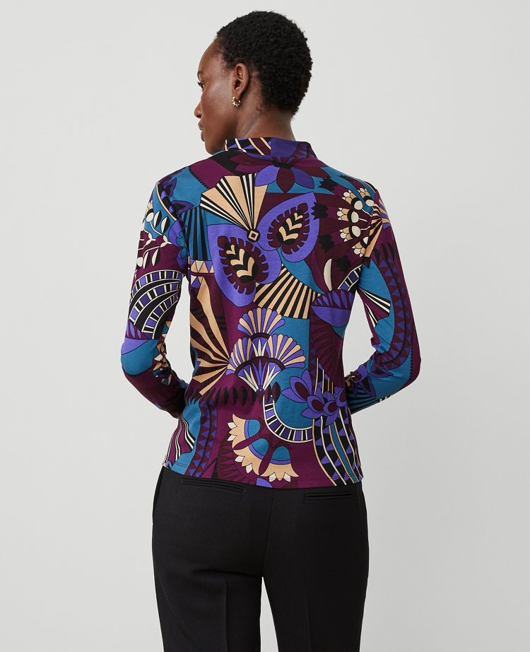 Botanicals Mock Neck Top