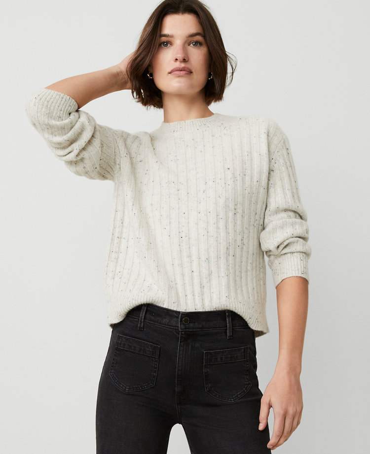 Cashmere Donegal Ribbed Sweater