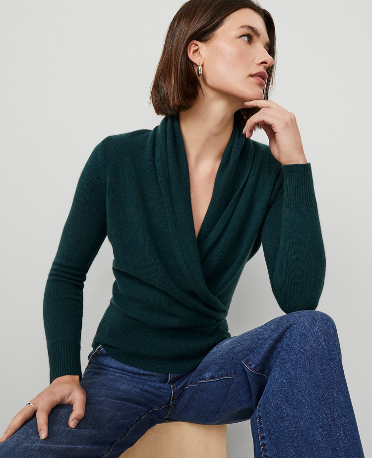 Women s Green Sweaters Ann Taylor