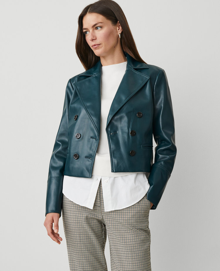 Petite Faux Leather Jacket