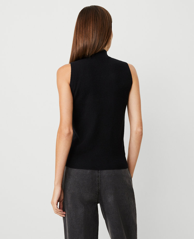 Cashmere Mock Neck Shell